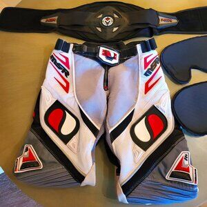 MSR Motocross pants w/pads - size 36 & Moose Racing XCR kidney belt - 36" long